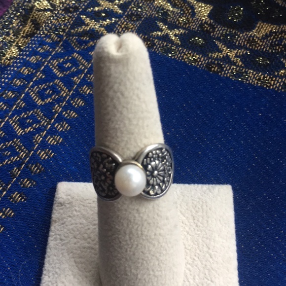 925 Silver Designer 🌺 Kabana Sterling Pearl size 6 Perfect - Picture 2 of 8